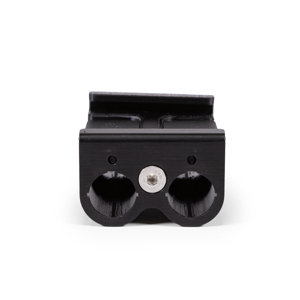 Dual black seat bracket switch mount front facing