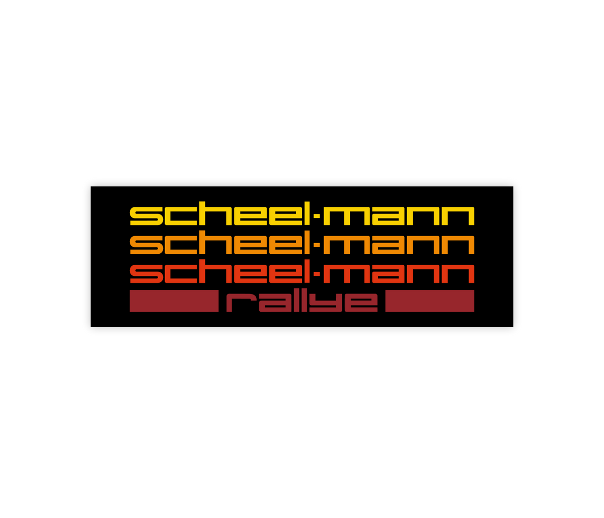 The Rallye Sticker — scheel-mann