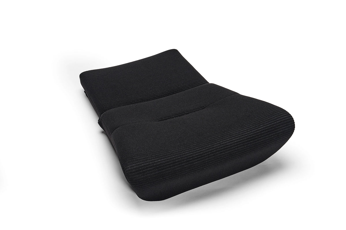 Black scheel 101 seat with black corduroy seat bottom cushion only with racing harness slit #color_Black Corduroy