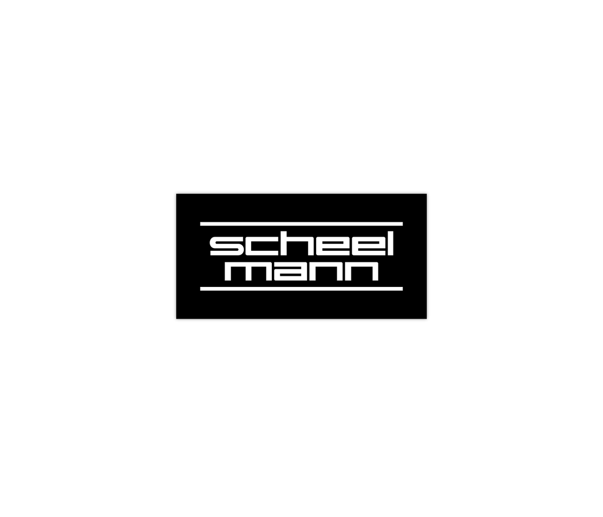 The scheel-mann Stacked Logo Sticker — scheel-mann