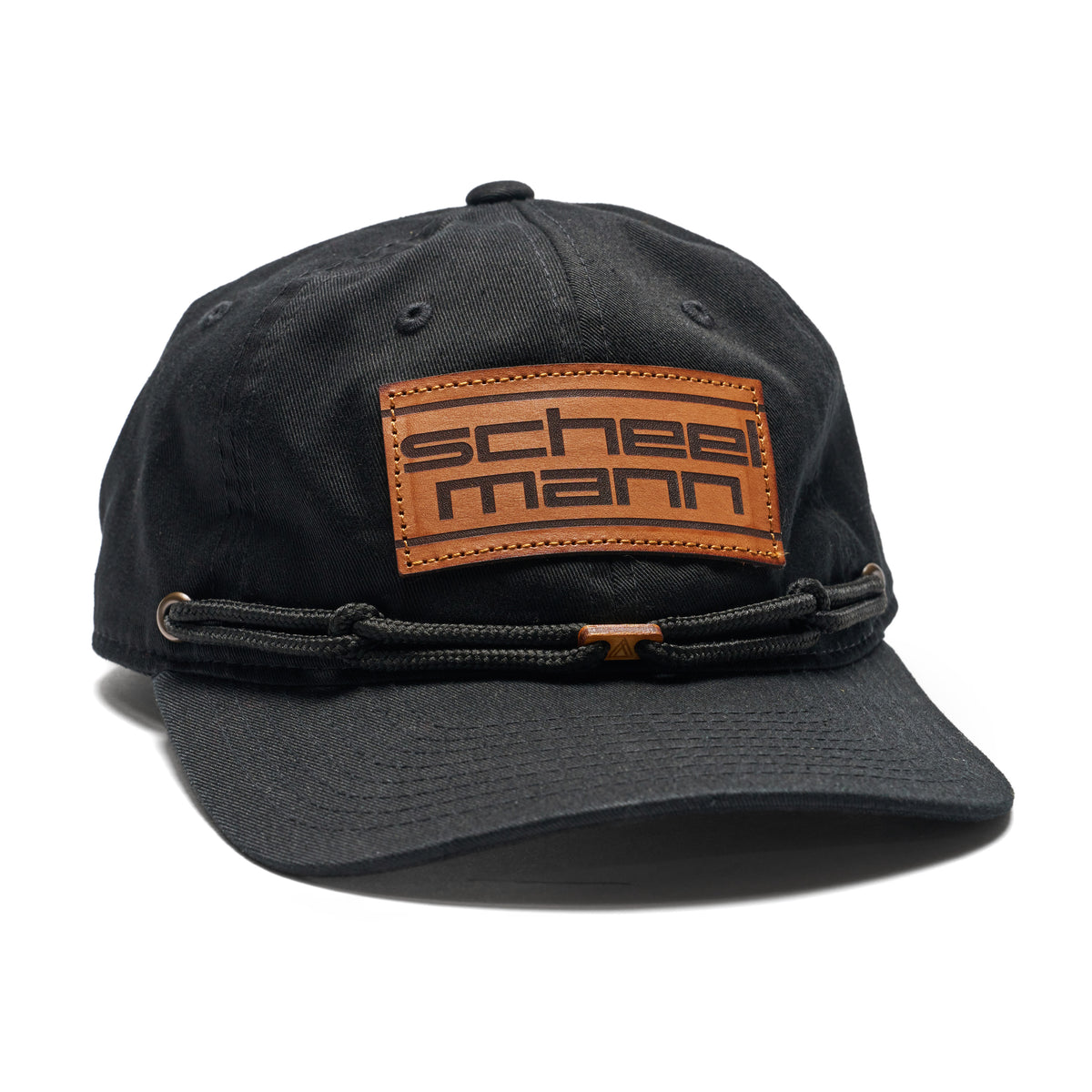 Unstructured Snapback Hat - Leather Patch Logo