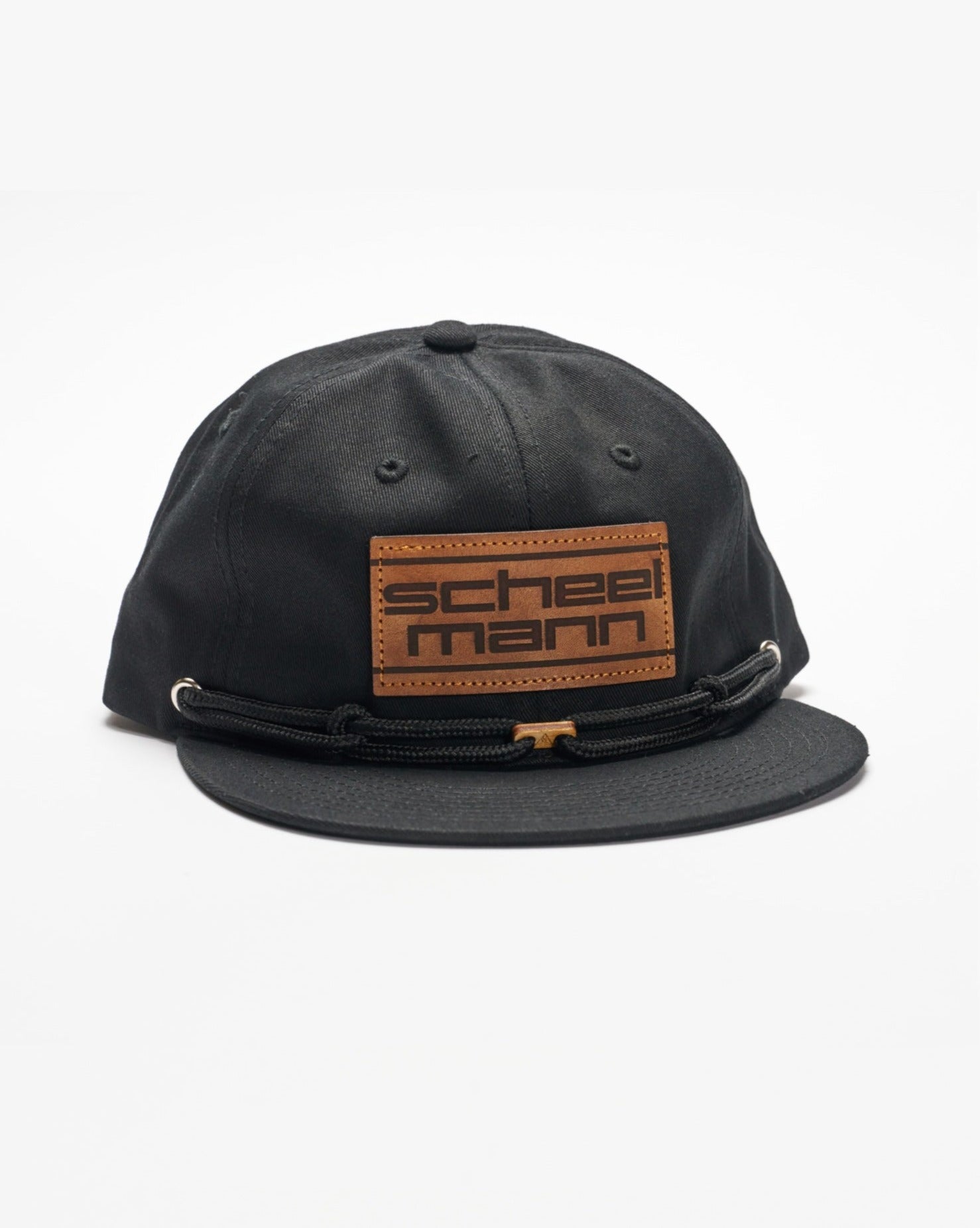 Unstructured Snapback Hat - Leather Patch Logo